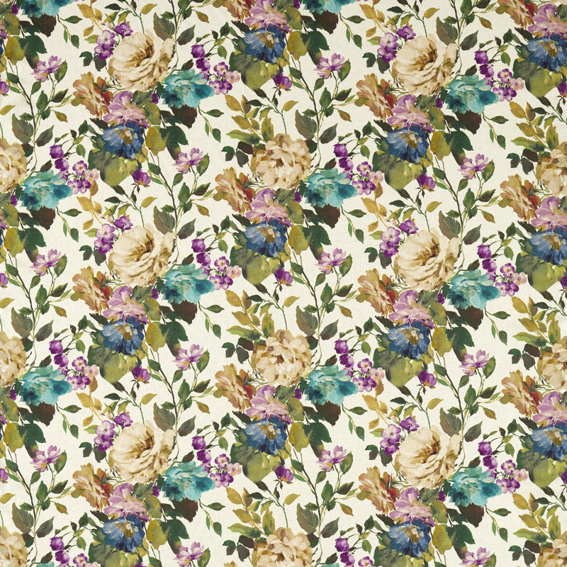 Exotica 2 Bloom Performance Fabric, Amethyst