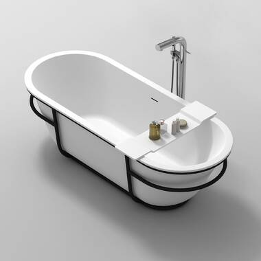 Bathtub Tray Bath Caddy Tray 29.53''~42.91'' for Tub Bathtub Stand