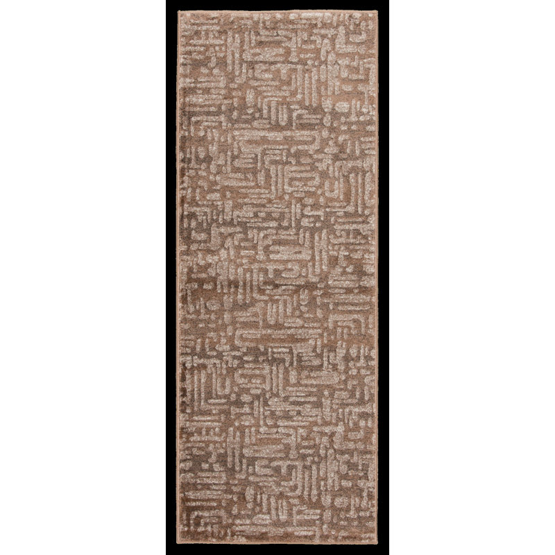 Bria Natural Greige Indoor Area Rug, Rectangle 5' x 7'7"