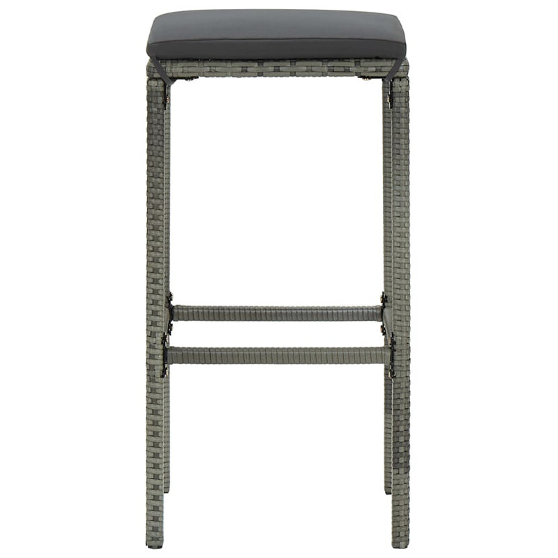 Rectangular 6 - Person 55.1" Long Bar Height Dining Set, Gray