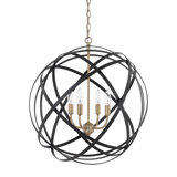 Harwich 4 - Light Dimmable Globe Chandelier