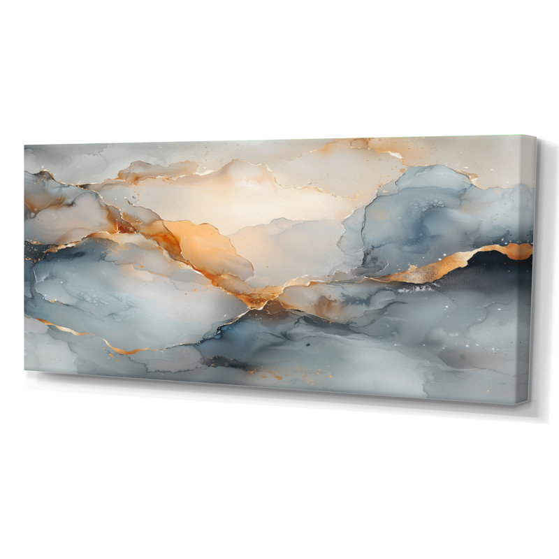Amann - Abstract Wall Art, H 28 po x l 60 po, Wrapped Canvas, Ne s’applique pas