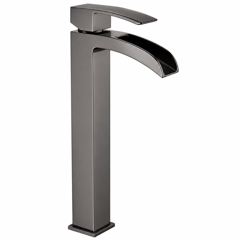 Key Single-handle Bathroom Faucet, Gunmetal Black