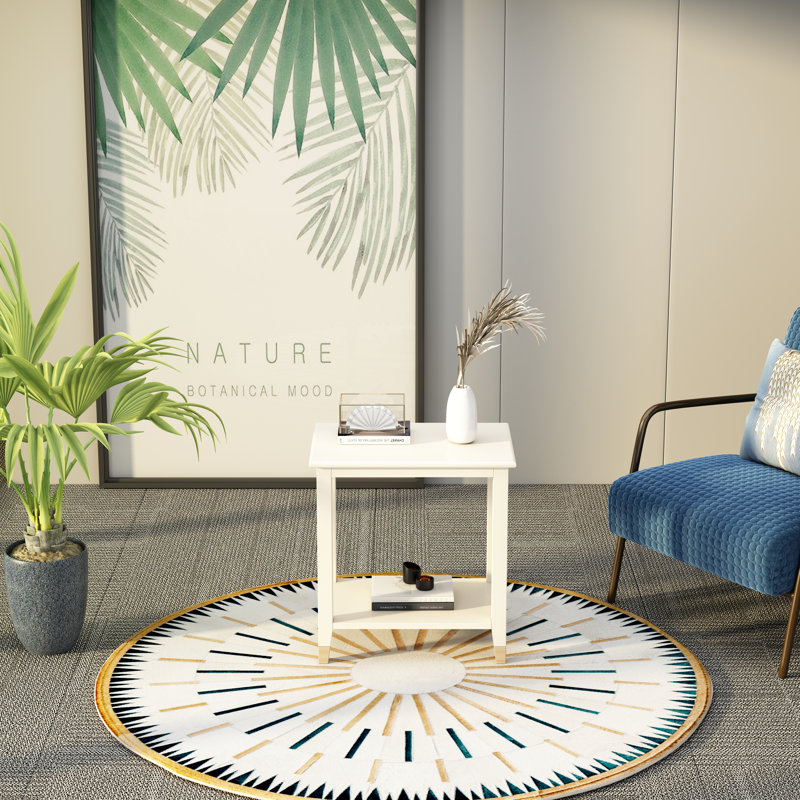 Hoppert End Table, White