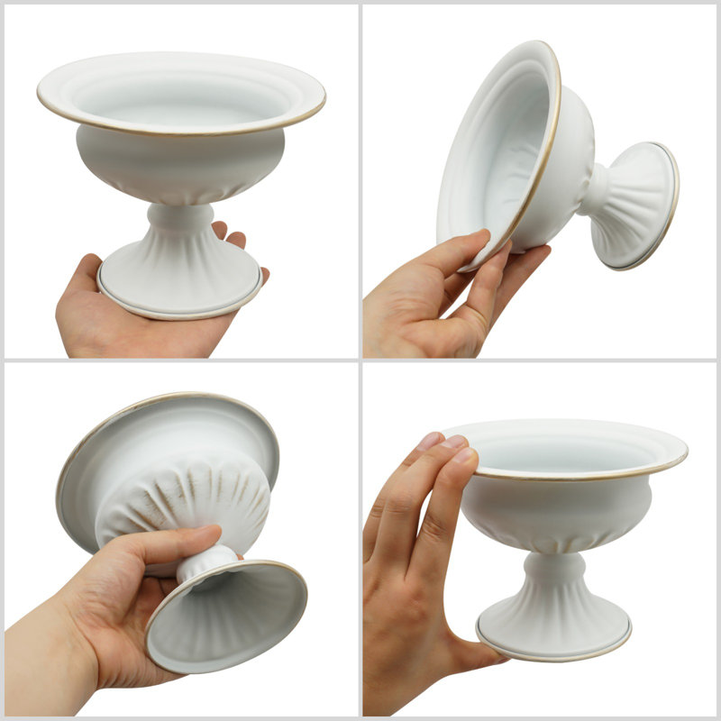 4.7" H Wedding Table Vase, White