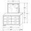 Commode 6 tiroirs Sherwood