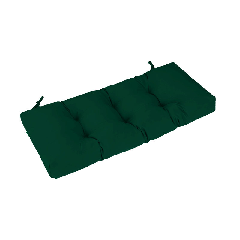 Outdoor Bench Cushion , Waterproof  Tufted Bench Cushion, Fade-Resistant Bench Pillow, Bench Pad for Outdoor/Indoor Chair,48x18x4in,Green