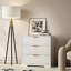 Table de chevet moderne de 27 po avec 3 tiroirs de rangement-307241353
