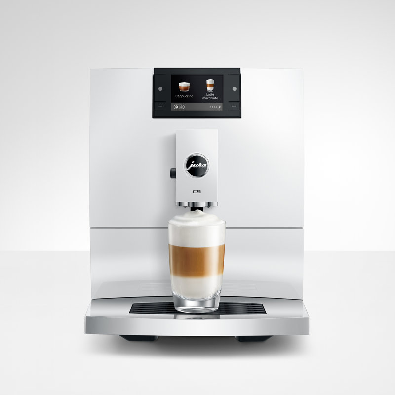 C9 Piano Black Automatic Coffee Machine, White