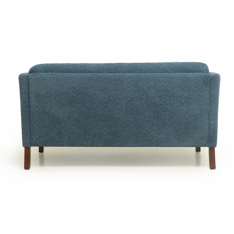 Causeuse moderne en tissu chenille de 58,27 pouces, canapé décoratif, avec coussin amovible, salon, bureau, salon, bleu