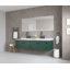 Miroir de salle de bain à DEL avec avant / rétroéclairage et antibuée, 72 po x 32 po
