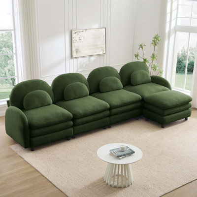 Canapé modulaire en forme de nuage avec rembourrage double couche