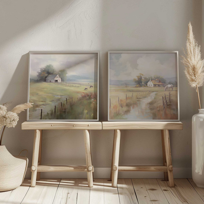 «Countryside Farmhouse Bliss», Zinc patiné, H 13,75 po x l 13,75 po