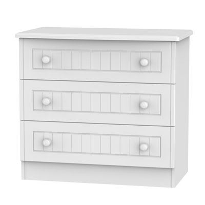 Fully Assembled Saxena 3 Drawer Chest