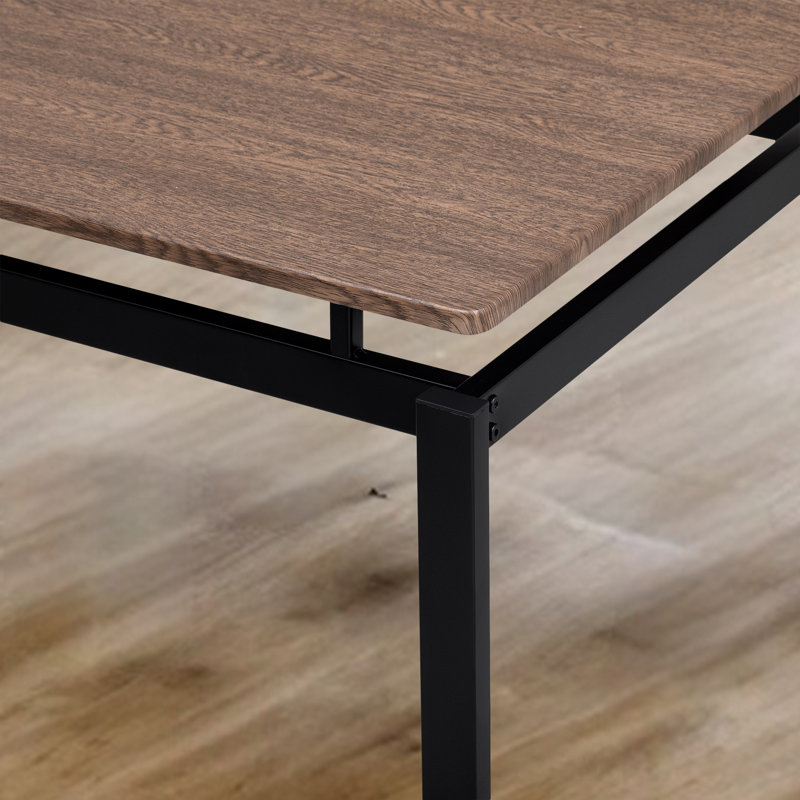 Ensemble de salle à manger 5 pièces Pipkin, table rectangulaire avec structure en acier et quatre tabourets pour les petits espaces