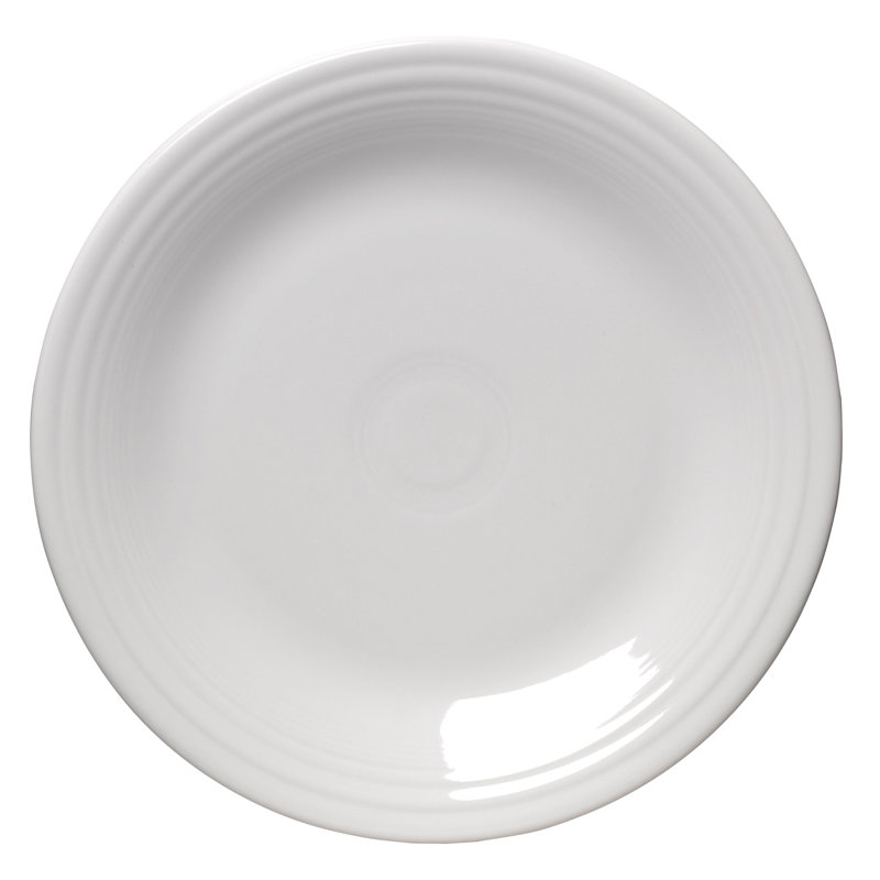 Assiette plate de 10 1/2 po avec rebord classique Fiesta Dinnerware, Blanc