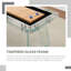 Table de jeu de palets en verre trempé 9 pi