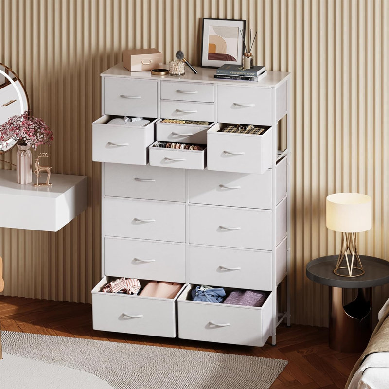 Nelta 37.4'' W 16 - Drawer Dresser, White