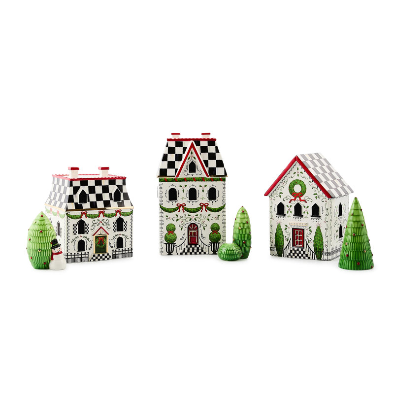 Holly Village Illuminated Ceramic Villa