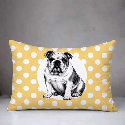 Bulldog  Indoor/Outdoor Reversible Pillow