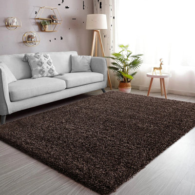 Solid Colour Shag Area Rug