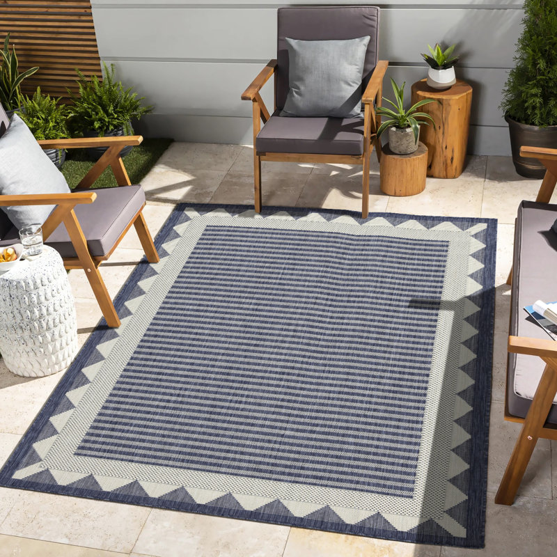 5 Ft. 3 In. X 7 Blue Area Rug - Sunshine Gchar2013, Polypropylene , , Stain , Pet & Indoor/outdoor In., Pet-, Easy To Use