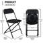 Chaise pliante empilable en résine / résine Inbox Zero Lashelle-395049546