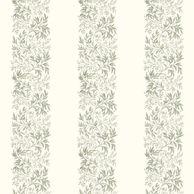 Martha Stewart Heritage Garden Stripe Moss Wallpaper