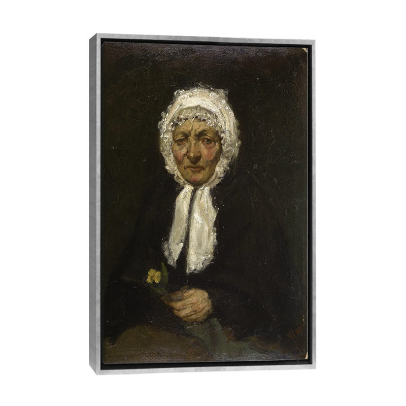 La Mère Gérard, reproduction d'art sur toile encadrée, 40 po x 26 po, Toile avec cadre, Argent