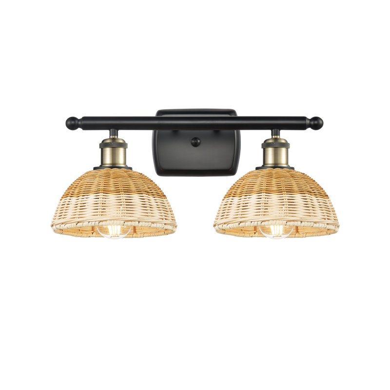 Bristol Natural II 2 - Light Vanity Light, Crème / laiton antique / noir