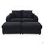 Causeuse avec repose-pieds, canapé modulaire en tissu Corduroy-773007467