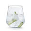 Verres à vin sans pied à base martelée Libbey