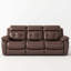Canapé inclinable en cuir véritable avec table rabattable, porte-gobelets en acier inoxydable et sac à magazines pour un confort et une fonctionnalité ultimes-880622603