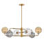 6 - Light Sputnik Modern Linear Chandelier