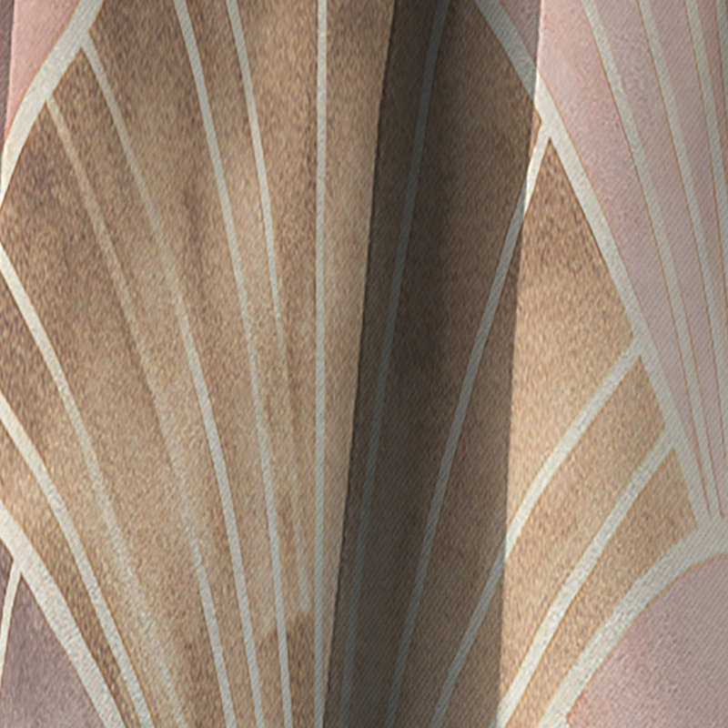 Éclat or rose - Rideau formes abstraites - Rideau occultant - 1 panneau, L 52 po x L 95 po