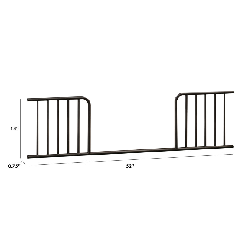 Camellia Toddler Bed Rail, Vintage Iron