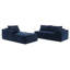 Amariee Boneless 111.5"W 2-Piece Chenille Sectional Sofa Sleeper with Chaise-14470973