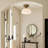 Glass Semi Flush Mount White-2135195219