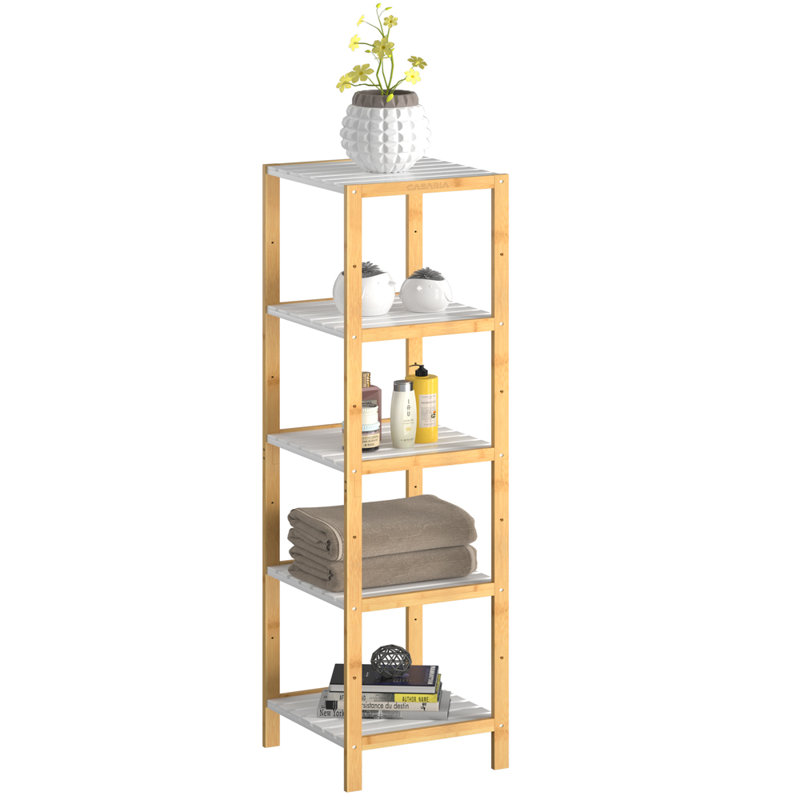 Dionne Bamboo Freestanding Bathroom Shelves