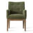 19.5" Seat Height Tweed Upholstered Fabric Dining Armchair-2080970511