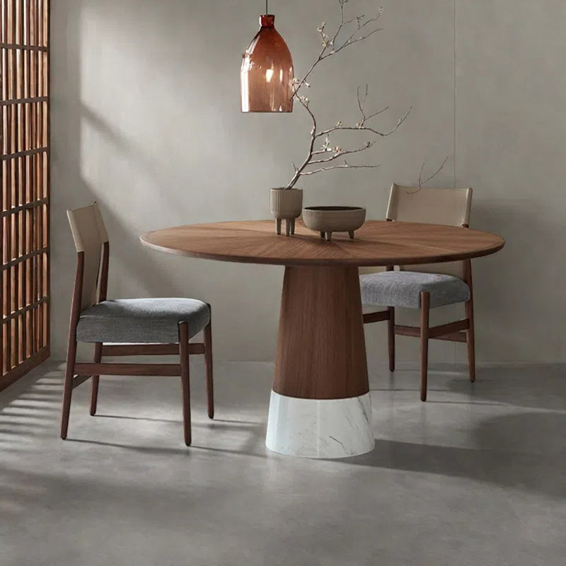 Italian-style round table, 28.74"H X 47.24"L x 47.24"W