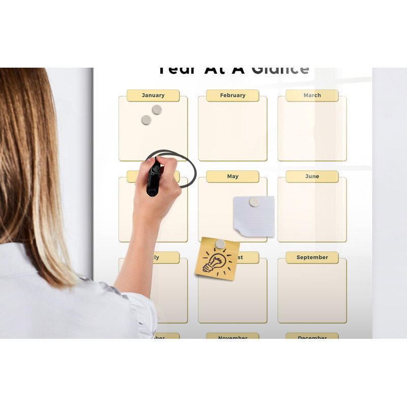 Magnetic Glass Photo Memo Board
