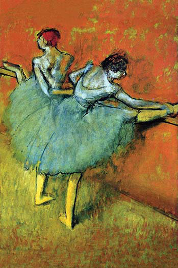 Ballet dancers par edward degas-imprimé, H 66 po x l 44 po