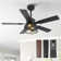 Vaczon Farmhouse Reversible 5-Blade Ceiling Fan With Light Kits And Remote Control