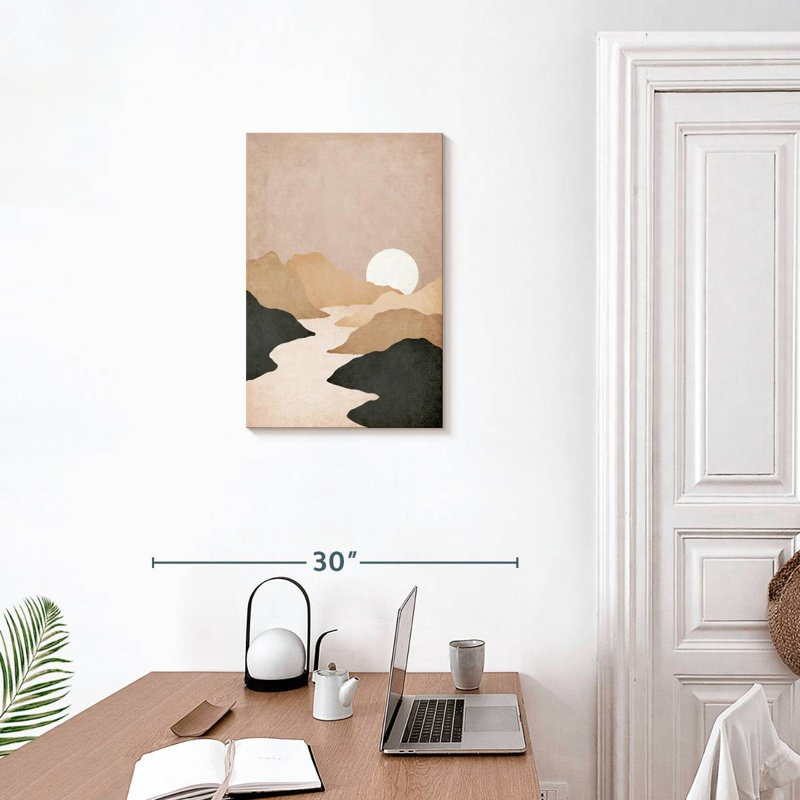 Alvord Boho Mountains, 24" H x 16" W
