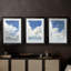 LANDSCAPES Series LVI - Impression encadrée sur mesure de qualité supérieure - 3 pièces-1156837577-1156837579