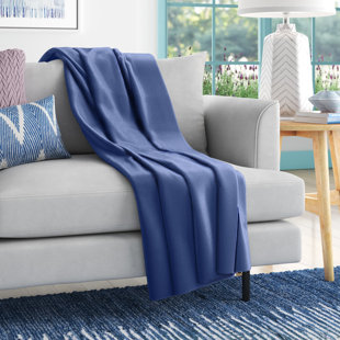 Ribbed 60 x 80 Super Soft Warm Cozy Couch Throw Blanket with