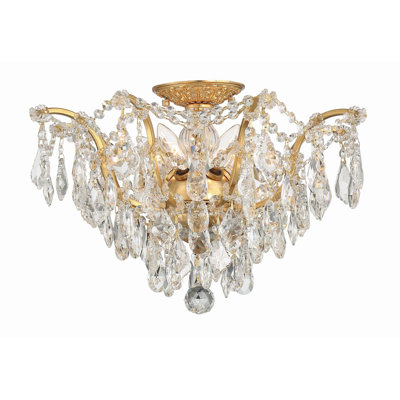 Plafonnier semi-encastré 5 lumières 5 po Berthold