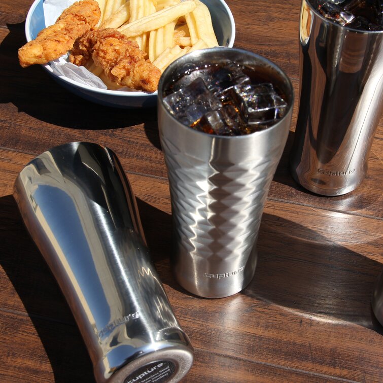 Stainless Steel Vacuum Insulated 16 oz Pint Glasses