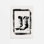 Impression monochromatique de cartes occidentales III, 36 po x 24 po
